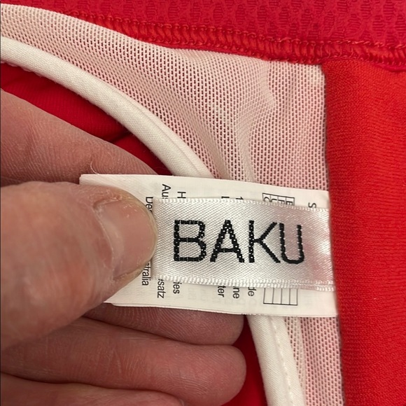 Baku Women’s Red Bikini Top Size 10 Adjustable Strap - Picture 7 of 11